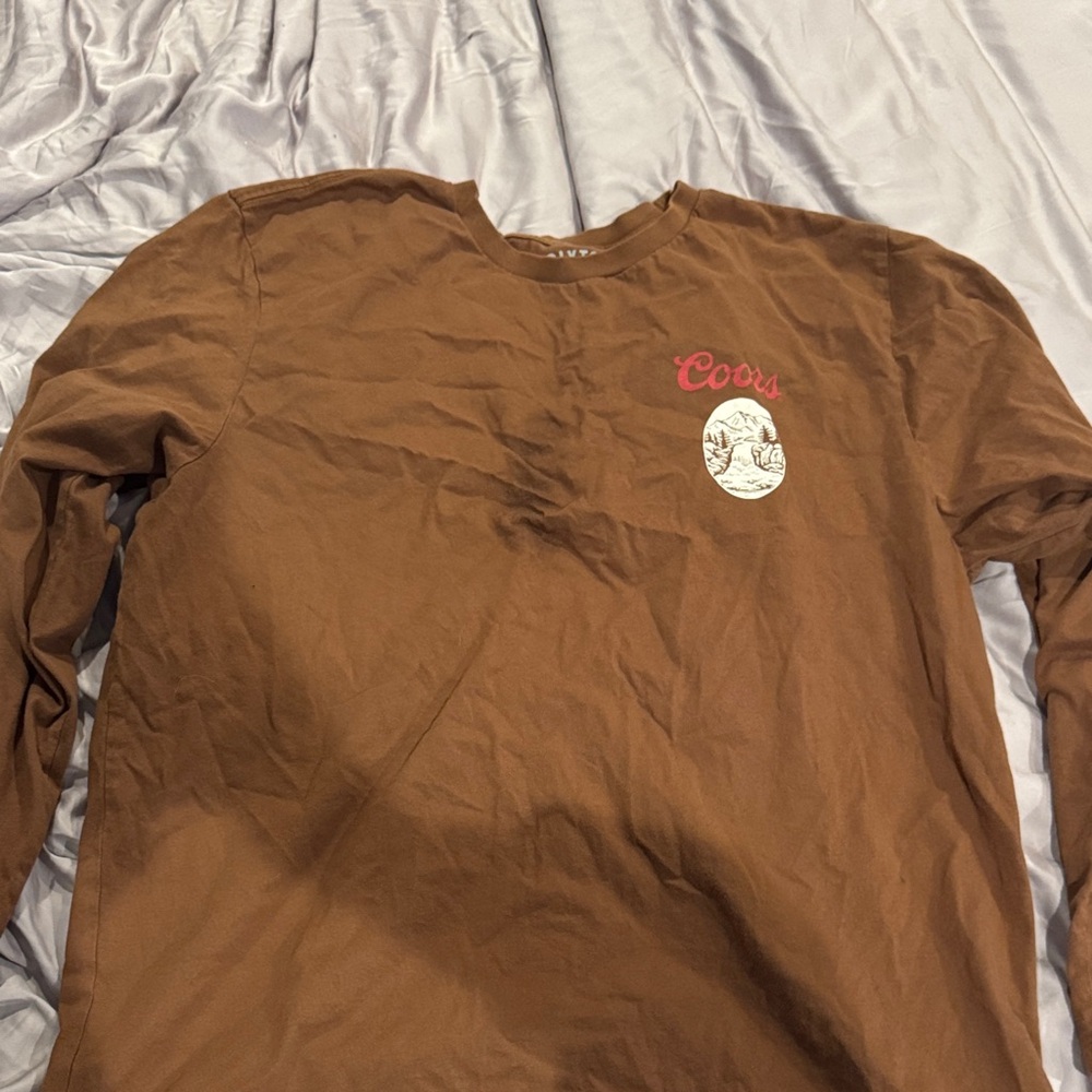 Brown Men's Long Sleeve Shirt